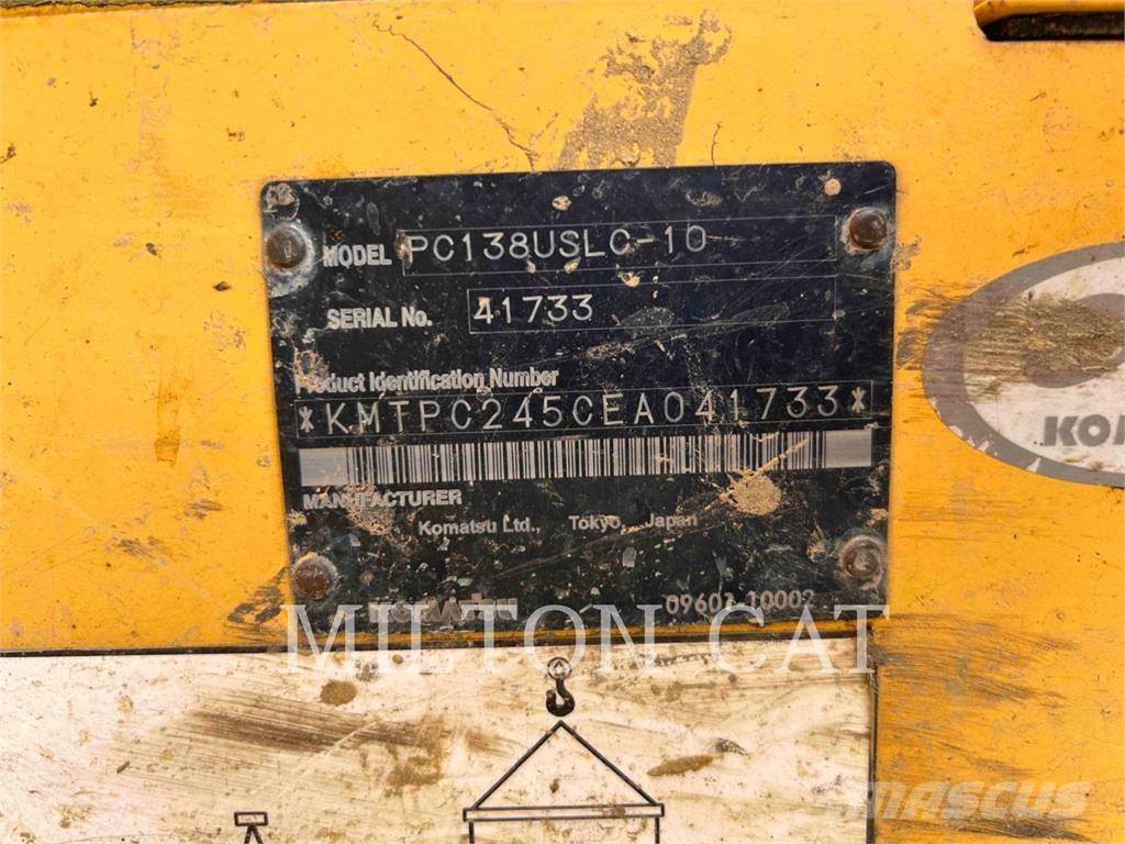 Komatsu PC138USLC-10 Rupsgraafmachines