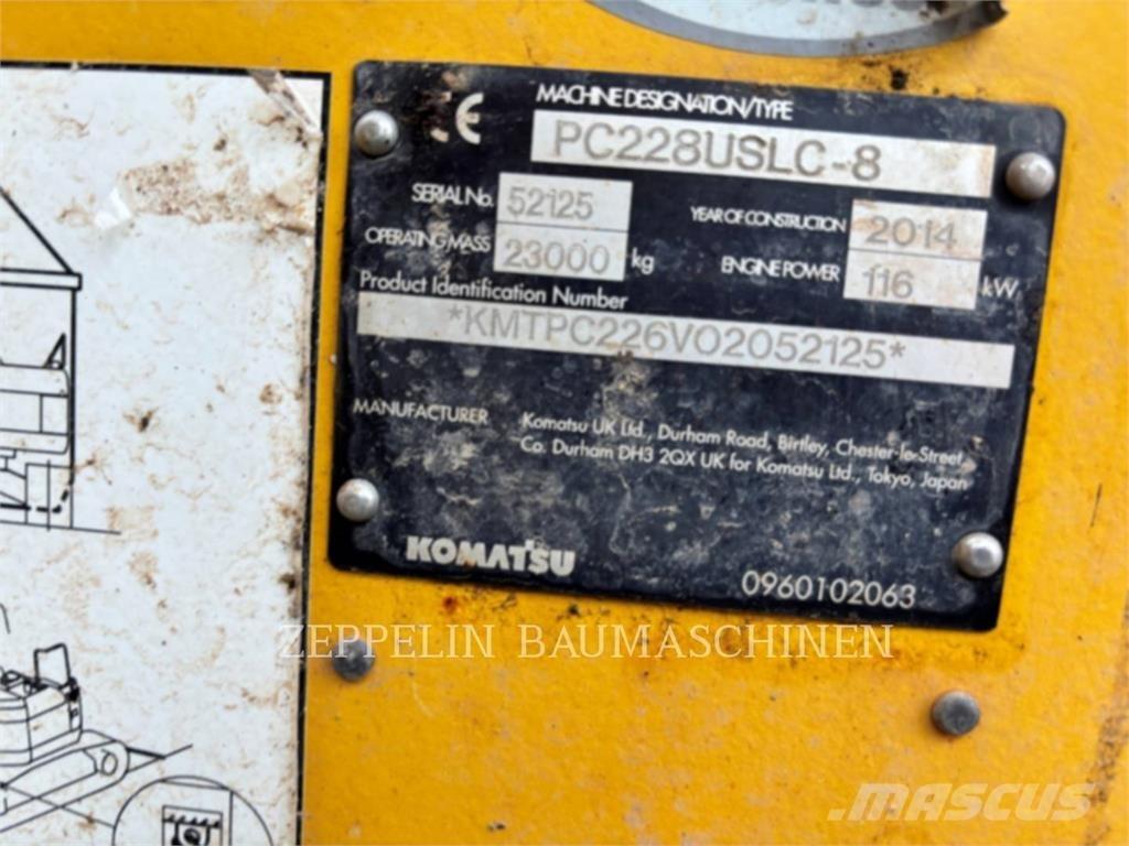 Komatsu PC228 Rupsgraafmachines