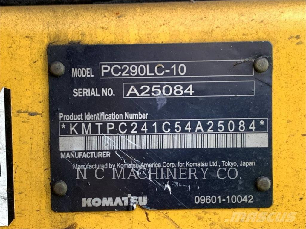 Komatsu PC290LC-10 Rupsgraafmachines