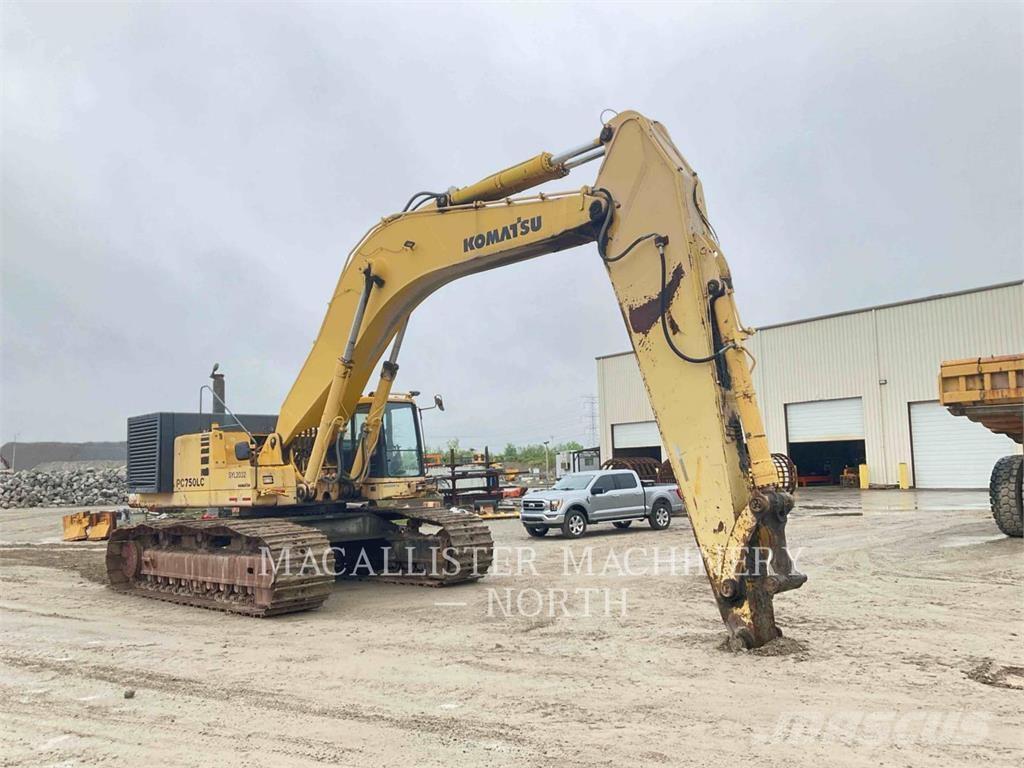 Komatsu PC750 Rupsgraafmachines