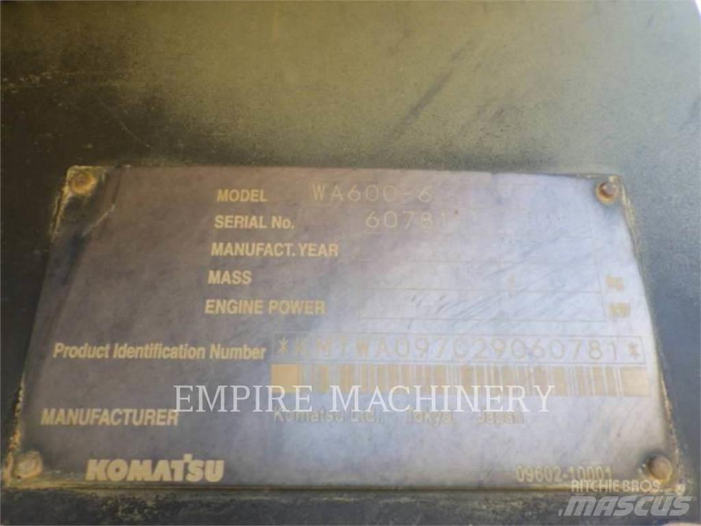Komatsu WA600-6 Wielladers