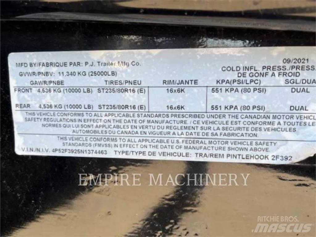 PJ TRAILERS TAG Overige aanhangers