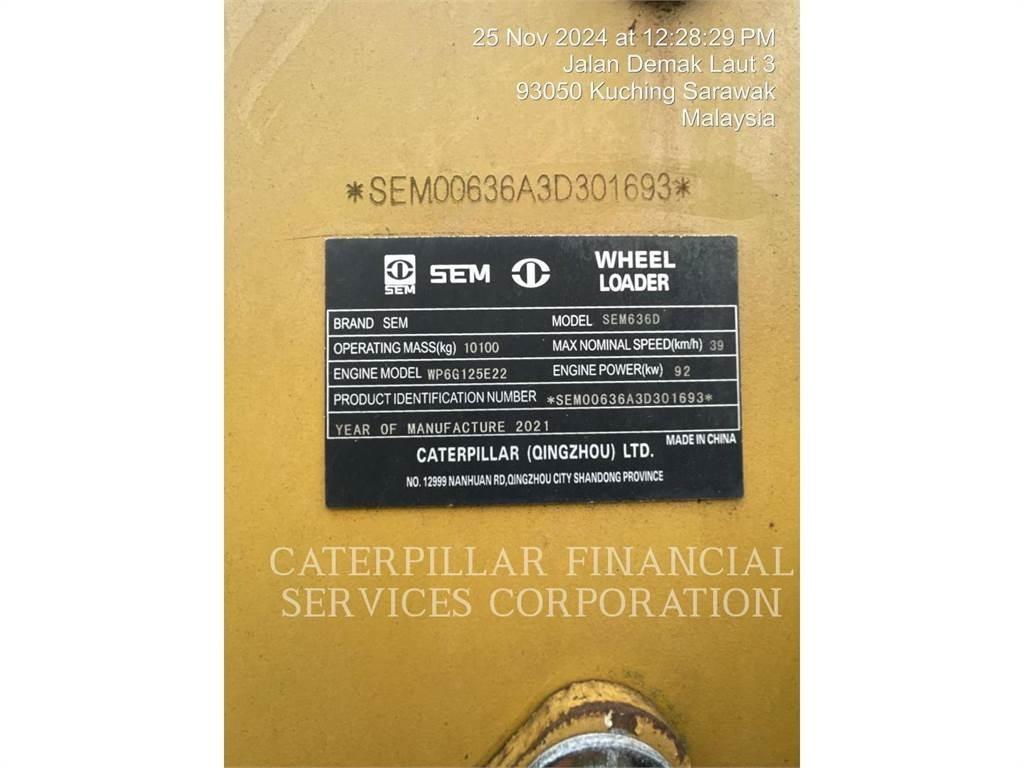 SEM MACHINERY SEM636D Wielladers
