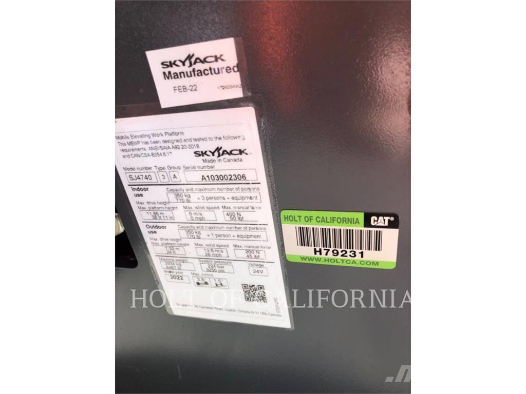 Skyjack SCISSOR40E Schaarhoogwerkers