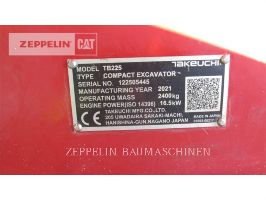 Takeuchi TB225 Rupsgraafmachines
