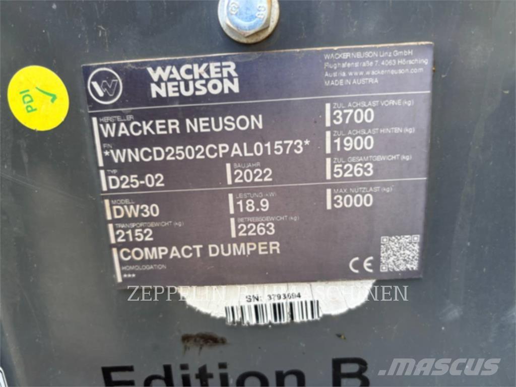 Wacker DW30 Knik dumptrucks