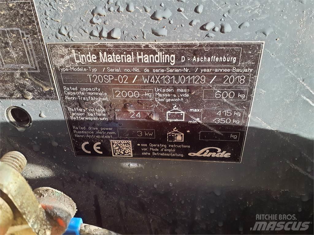 Linde T20SP kurz Electro-pallettrucks