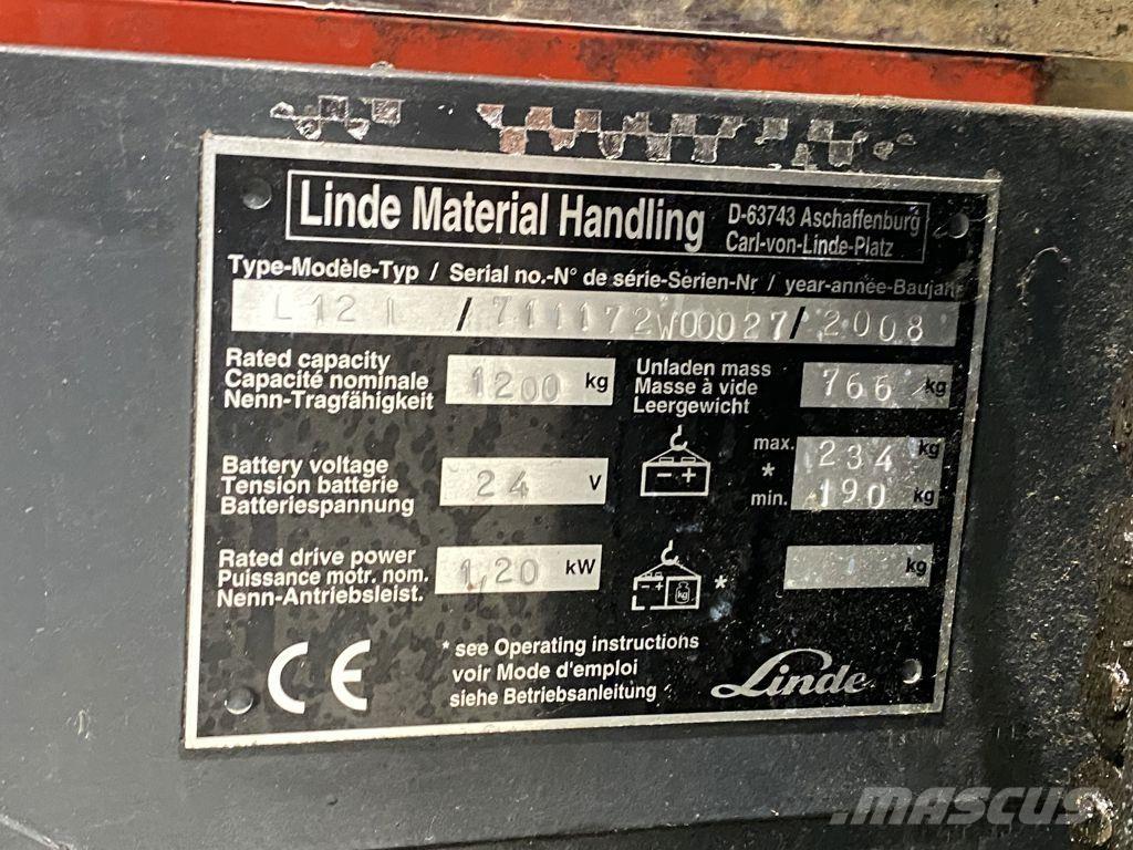 Linde L12I Meeloop stapelaar