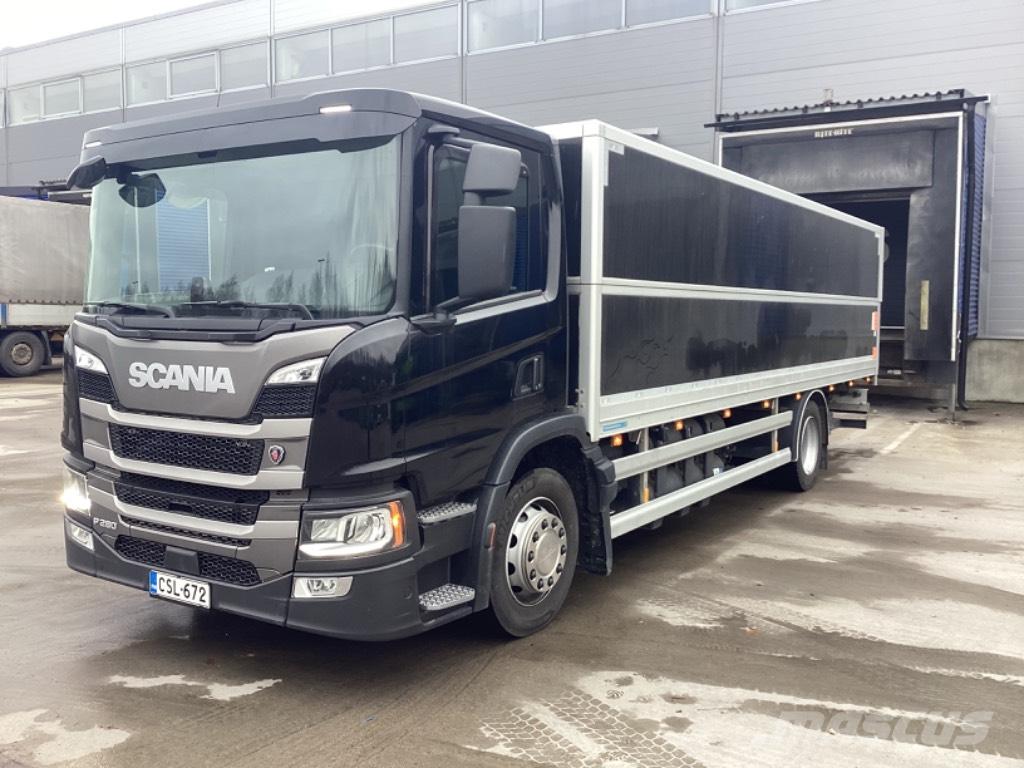 Scania P 280 CNG Bakwagens met gesloten opbouw