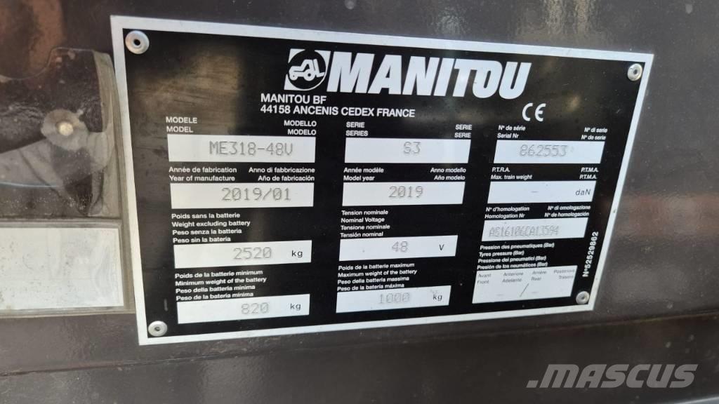 Manitou ME 318 Elektrische heftrucks