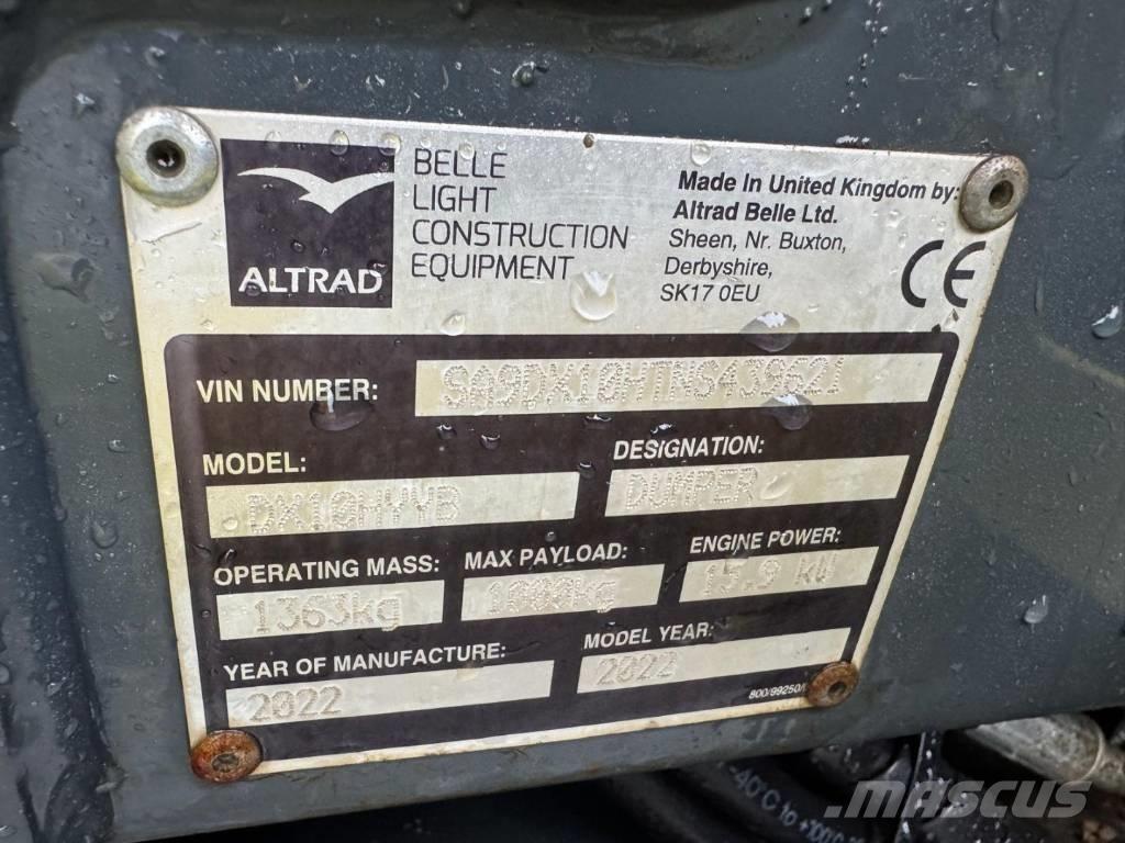 Altrad Belle DX1000 Mini Dumpers