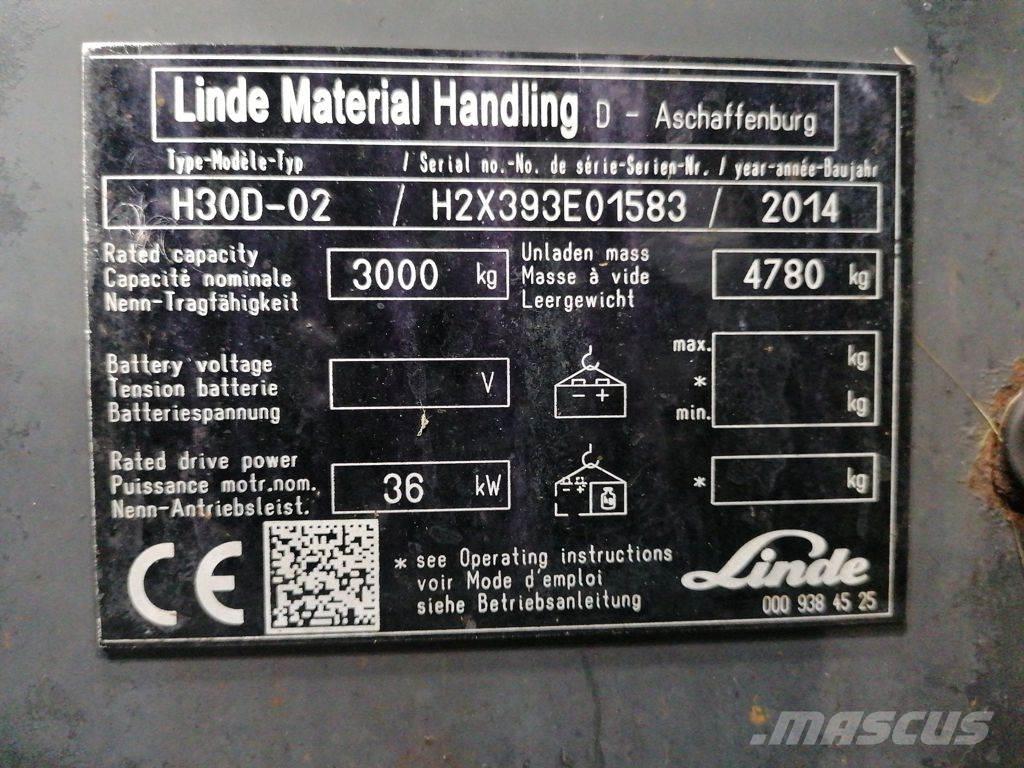 Linde H30D-02 Diesel heftrucks