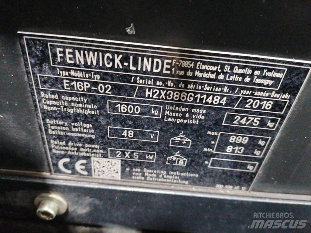 Linde E16P-02 Elektrische heftrucks