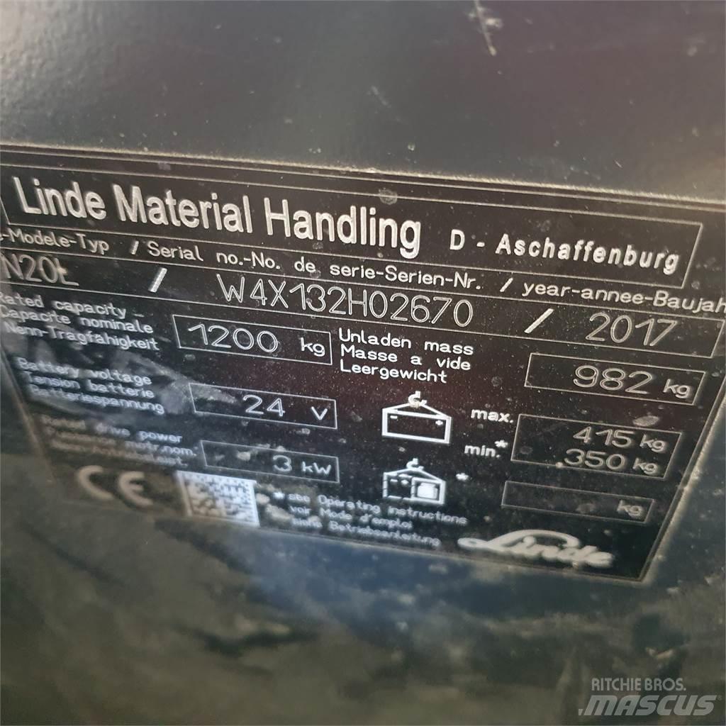 Linde N20L kurz Orderpicker voor middelhoog niveau