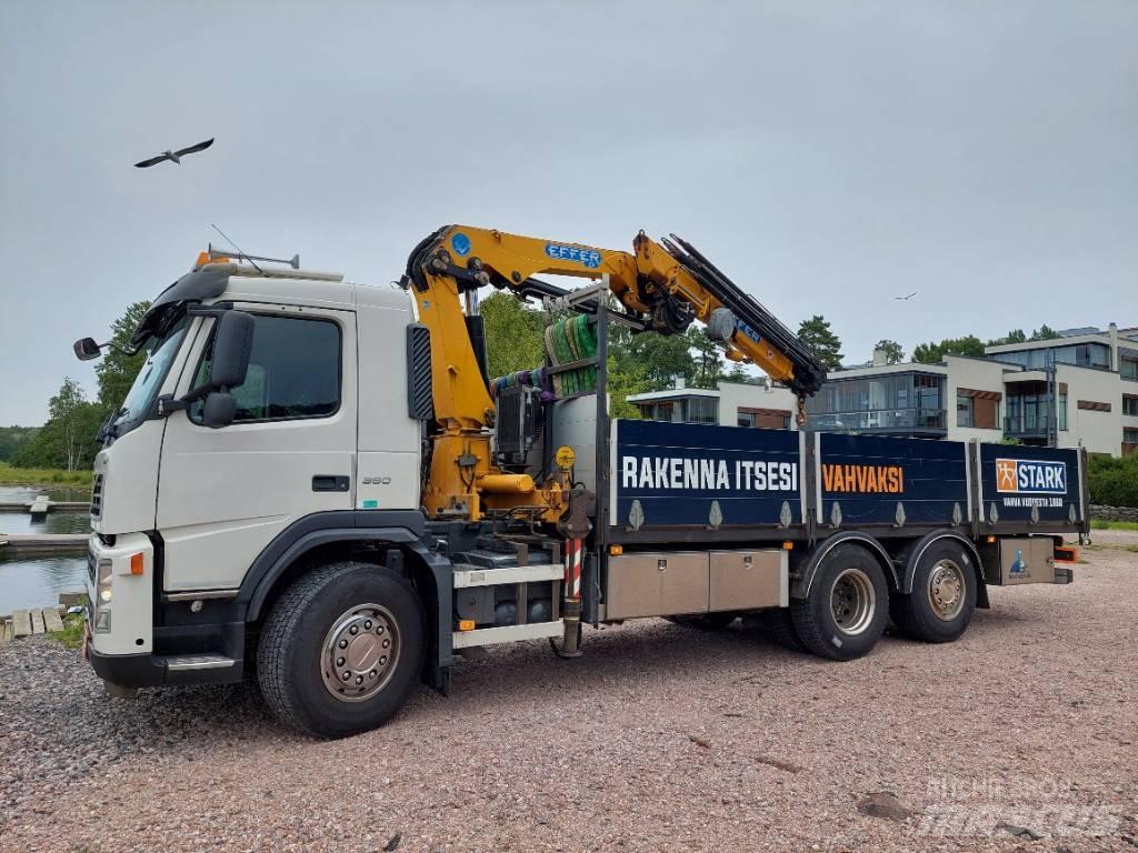 Volvo FM 13 Vlakke laadvloer met kraan
