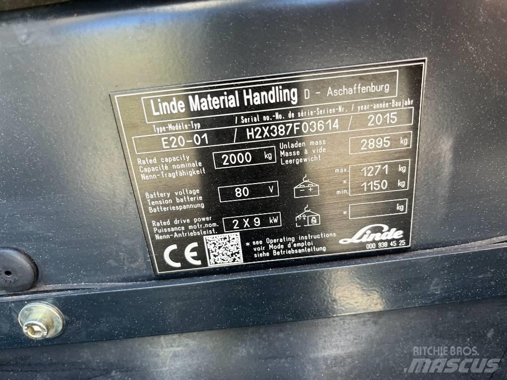 Linde E20-01 Elektrische heftrucks