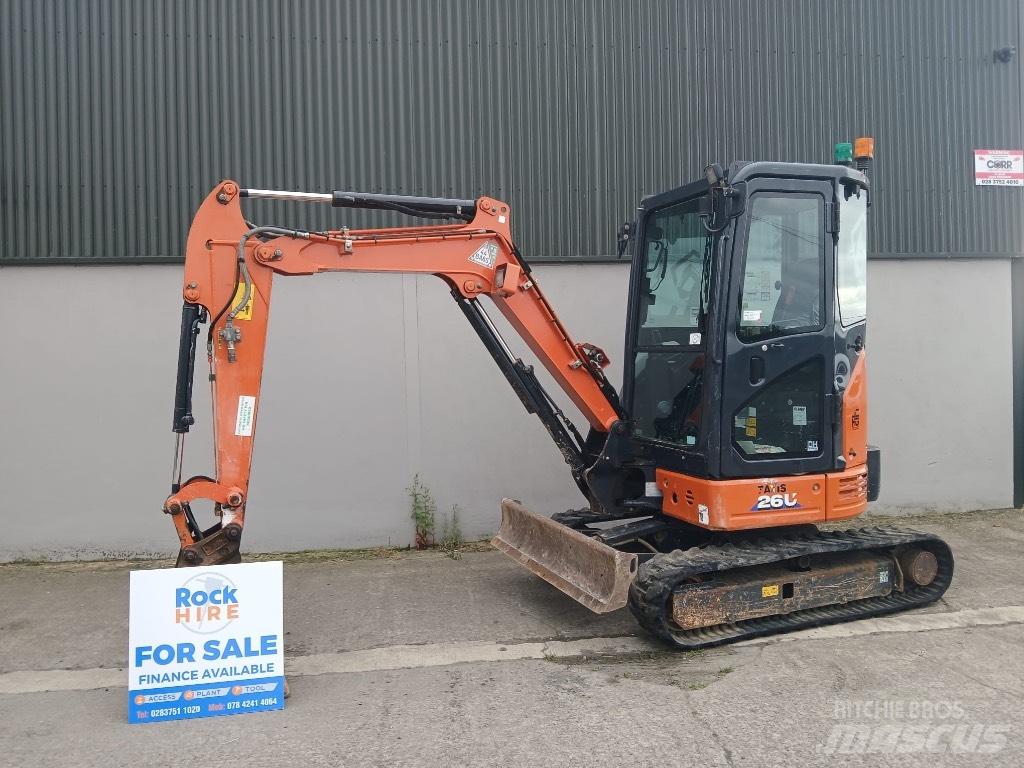 Hitachi ZX 26 U-6 Minigraafmachines < 7t