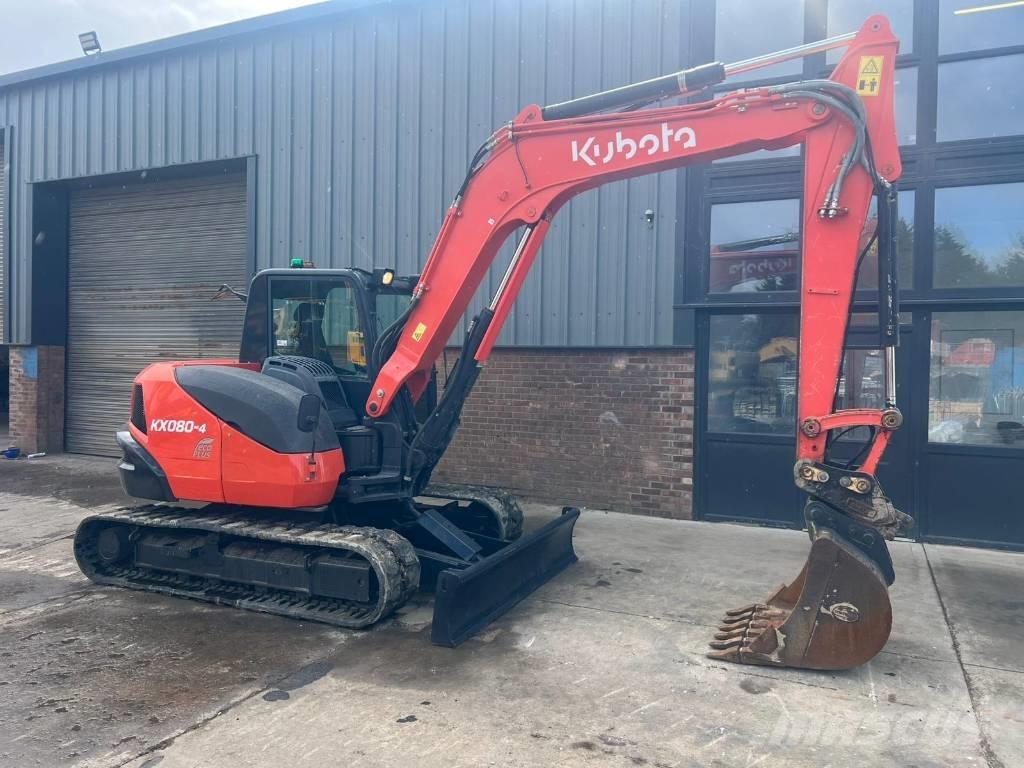Kubota KX 080-4 Minigraafmachines < 7t