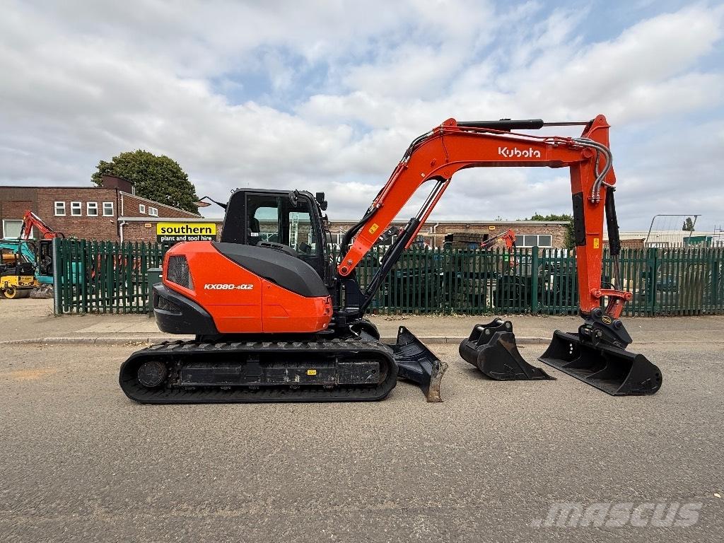 Kubota KX 080-4 Midigraafmachines 7t - 12t