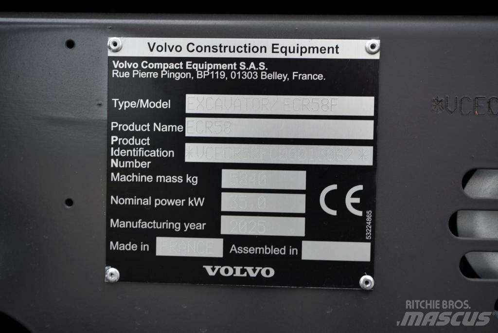 Volvo ECR 58 F Minigraafmachines < 7t