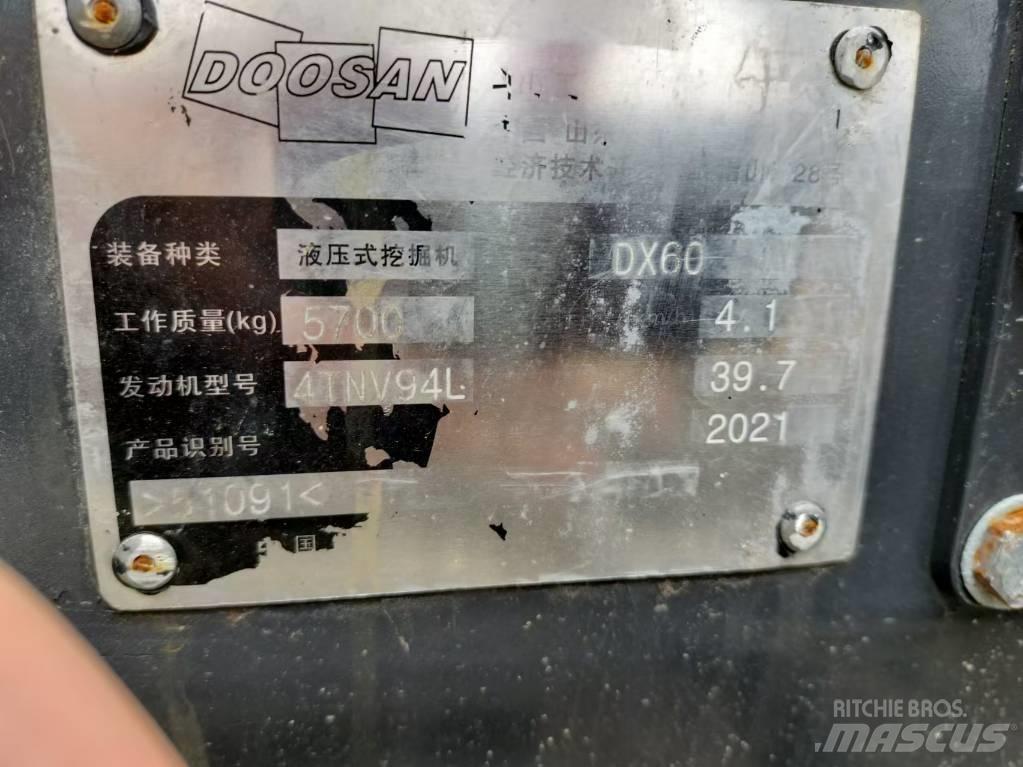 Doosan DX 60 Minigraafmachines < 7t