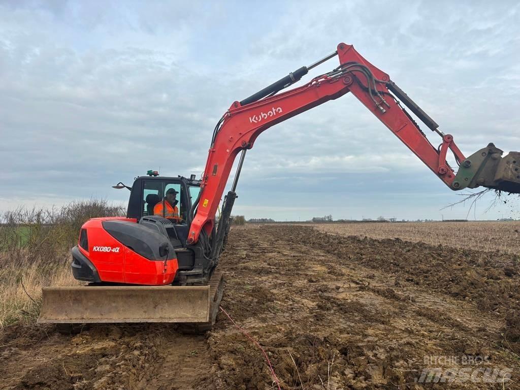 Kubota KX 80-4 Midigraafmachines 7t - 12t