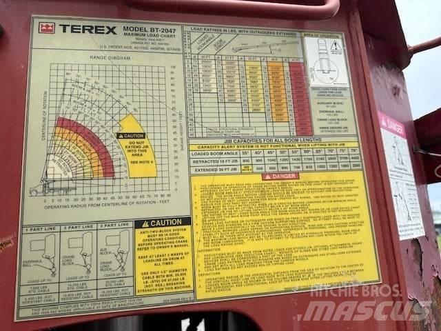 Terex BT 2047 Vlakke laadvloer met kraan