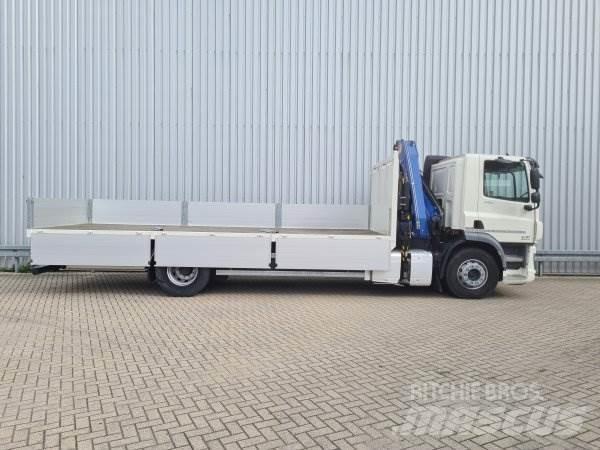 DAF CF 330 + PM 15 Vlakke laadvloer met kraan