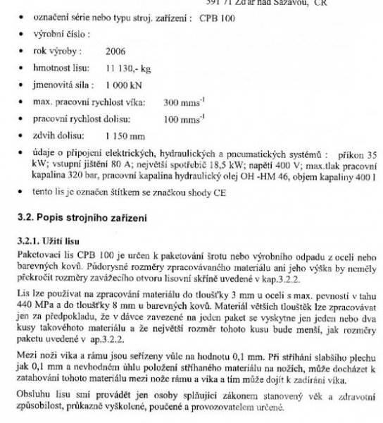  _JINÉ (CZ) ŽĎAS - CPB 100 Vergruizers