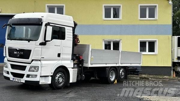 MAN TGX 26.440 LLX Vlakke laadvloer met kraan