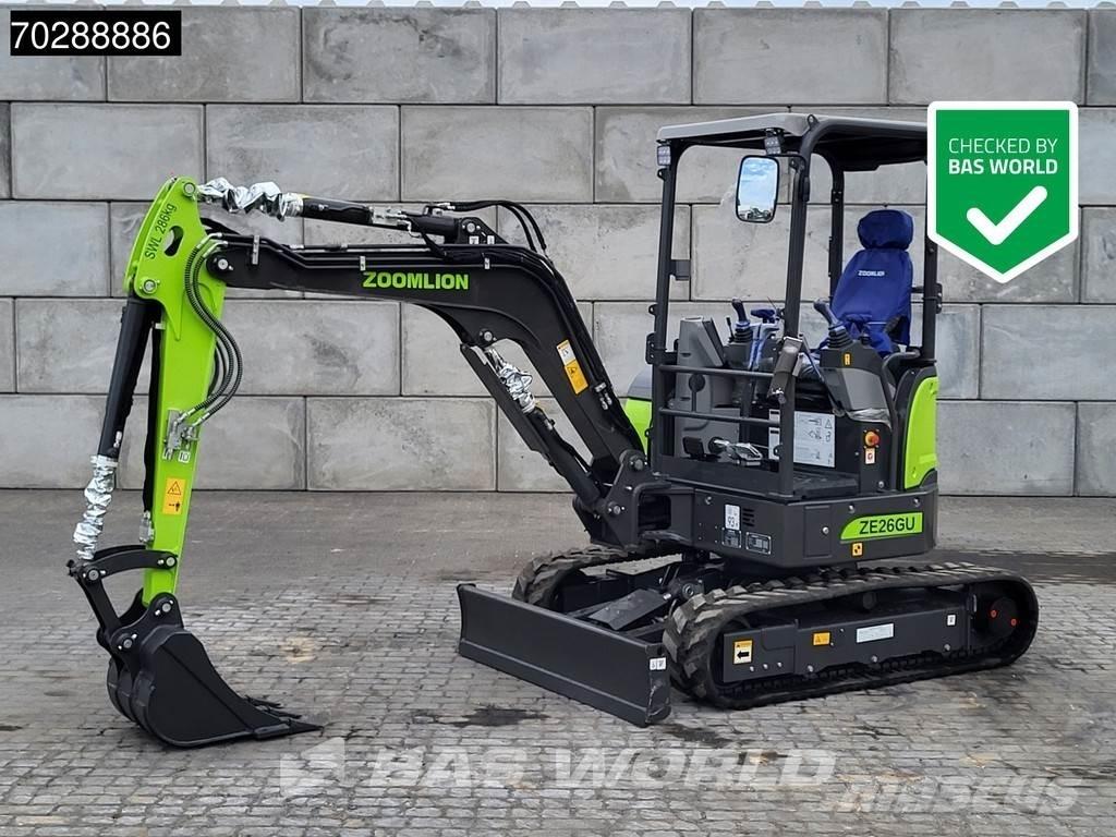 Zoomlion ZE26 GU Minigraafmachines < 7t