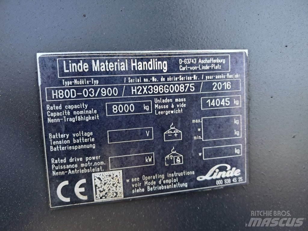 Linde H80D-03/900 Diesel heftrucks