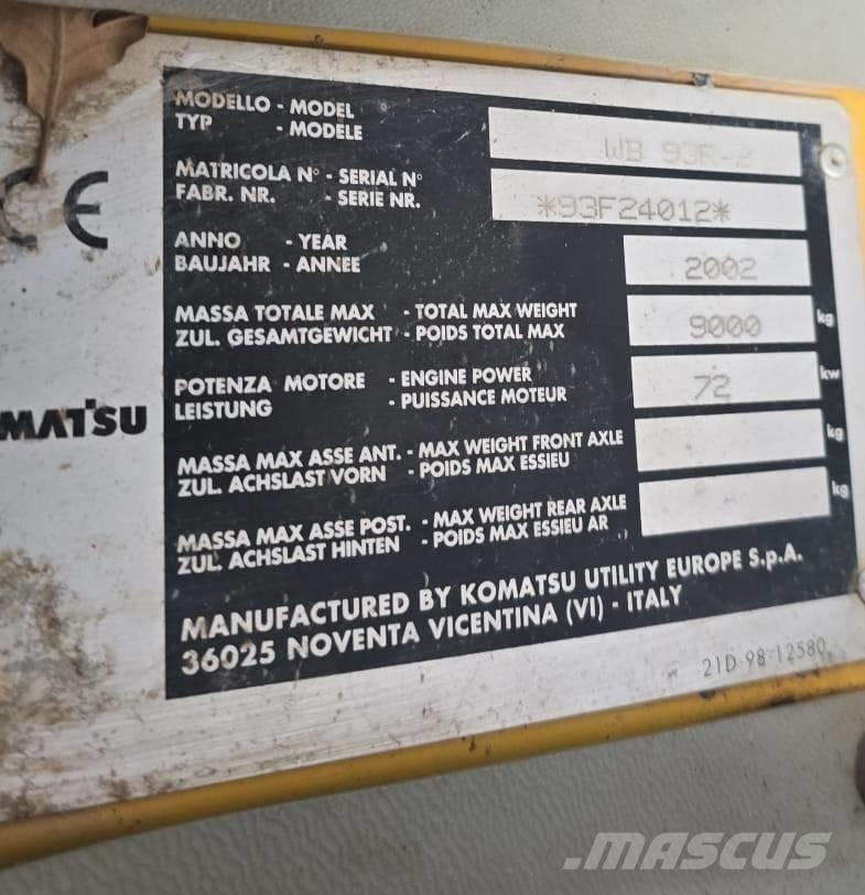 Komatsu WB 93 R-2 Graaf-laadcombinaties