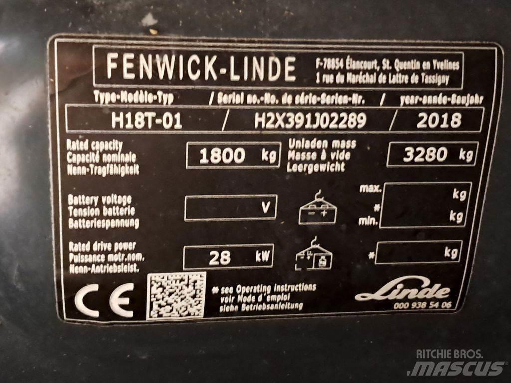 Linde H18T-01 LPG heftrucks