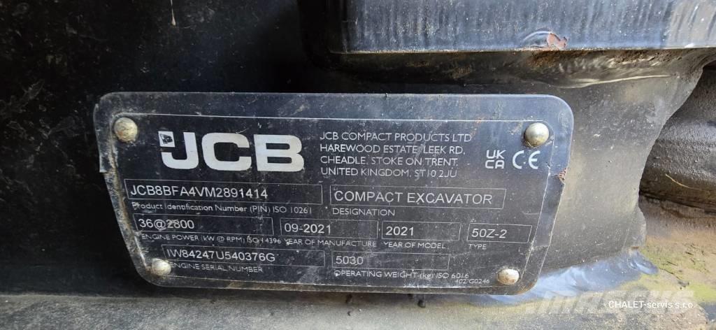 JCB 50 Z-2 Minigraafmachines < 7t