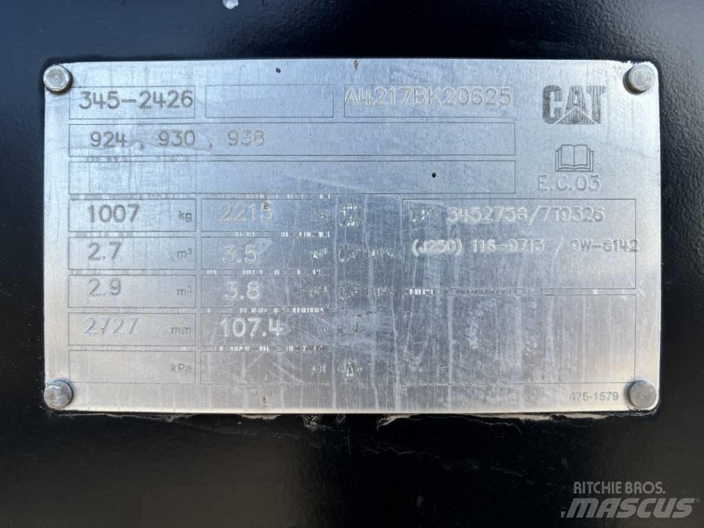 CAT 924 930 938 Overige componenten