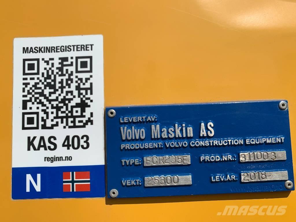Volvo ECR235EL Rupsgraafmachines