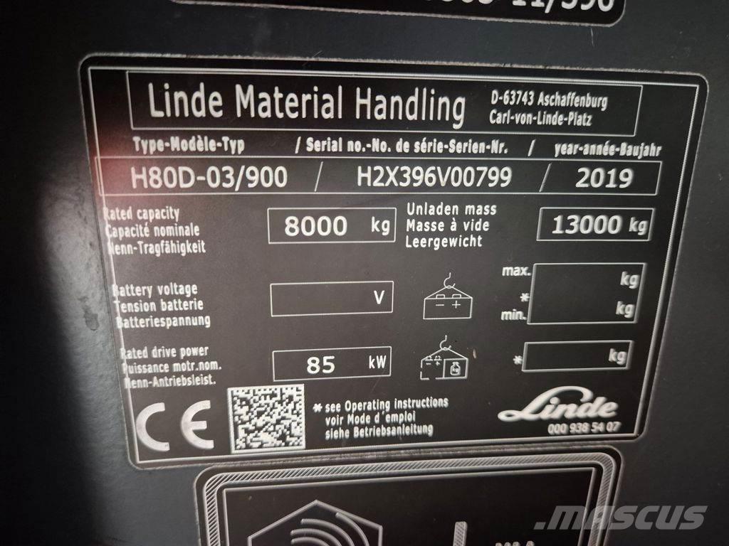 Linde H80D-03/900 Diesel heftrucks