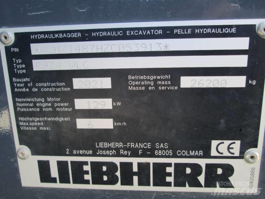 Liebherr R 924 G8 Rupsgraafmachines