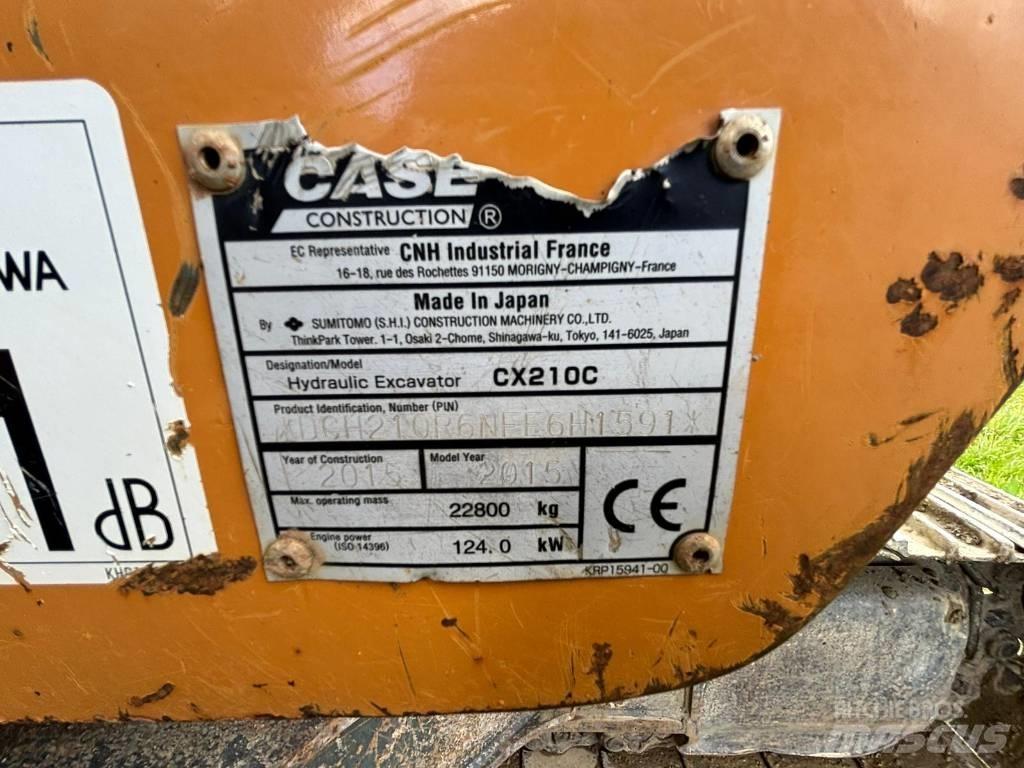 CASE CX 210 C Rupsgraafmachines