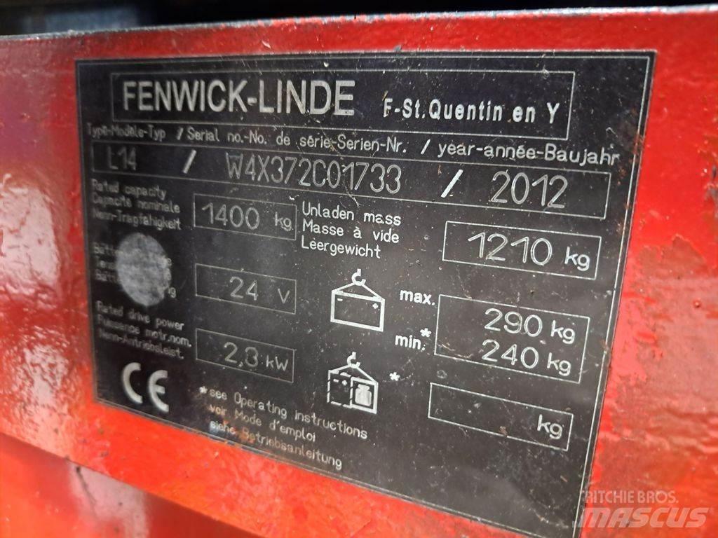 Linde L14 Meeloop stapelaar