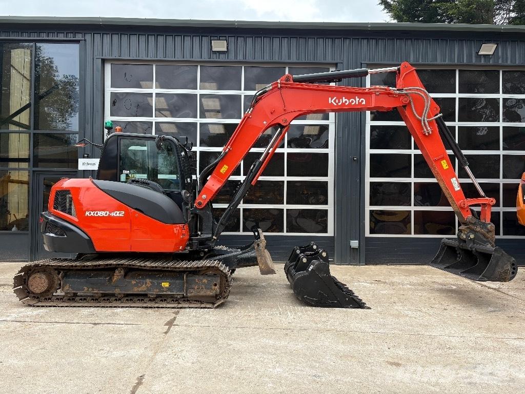Kubota KX 080 Midigraafmachines 7t - 12t