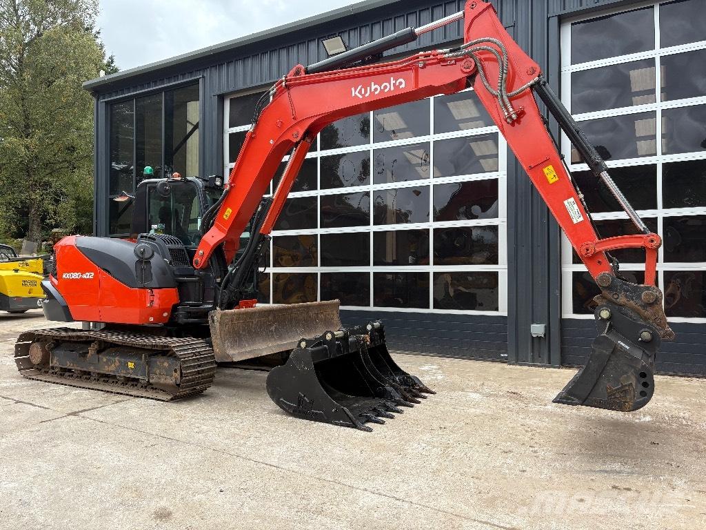Kubota KX 080 Midigraafmachines 7t - 12t