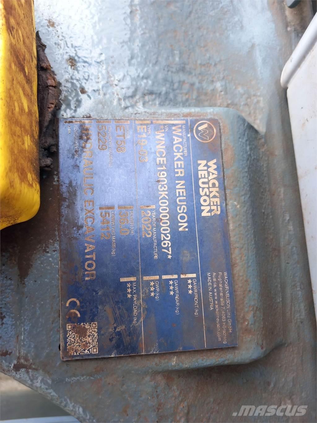 Wacker Neuson ET58 Rupsgraafmachines