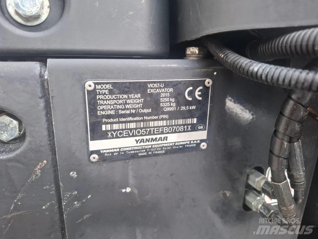 Yanmar Vio 57-U Minigraafmachines < 7t