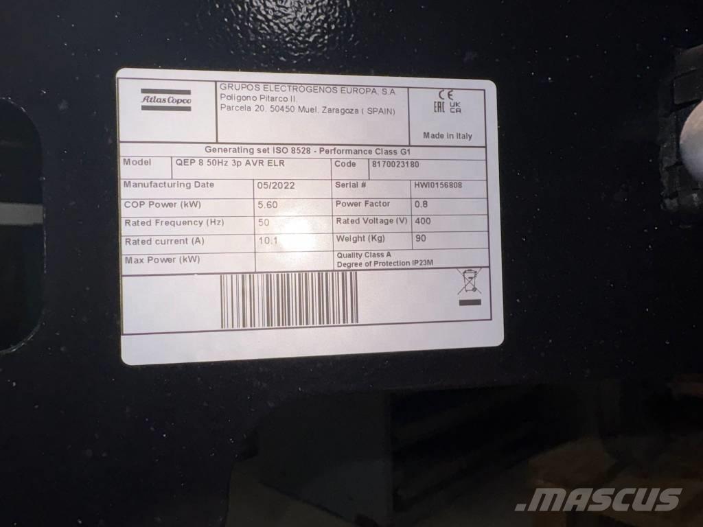 Atlas Copco QEP 8 Benzine generatoren