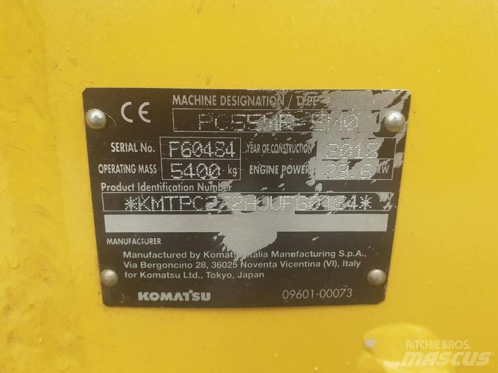 Komatsu PC 55 MR-5 Rupsgraafmachines