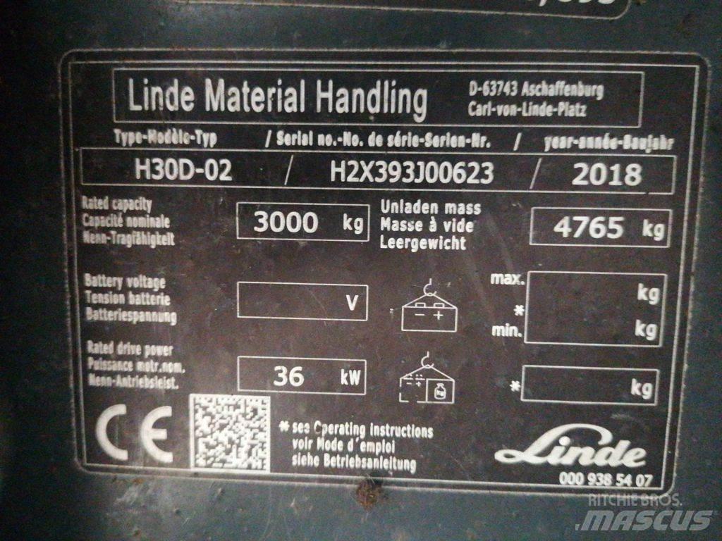 Linde H30D-02 Diesel heftrucks