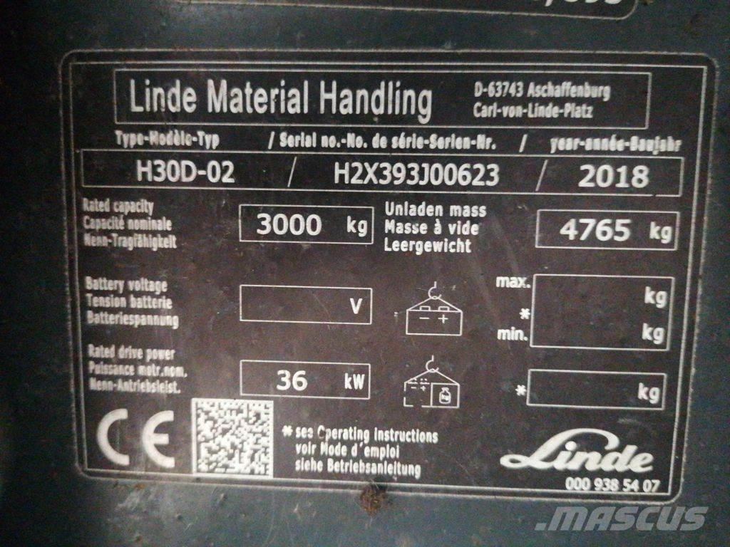 Linde H30D-02 Diesel heftrucks