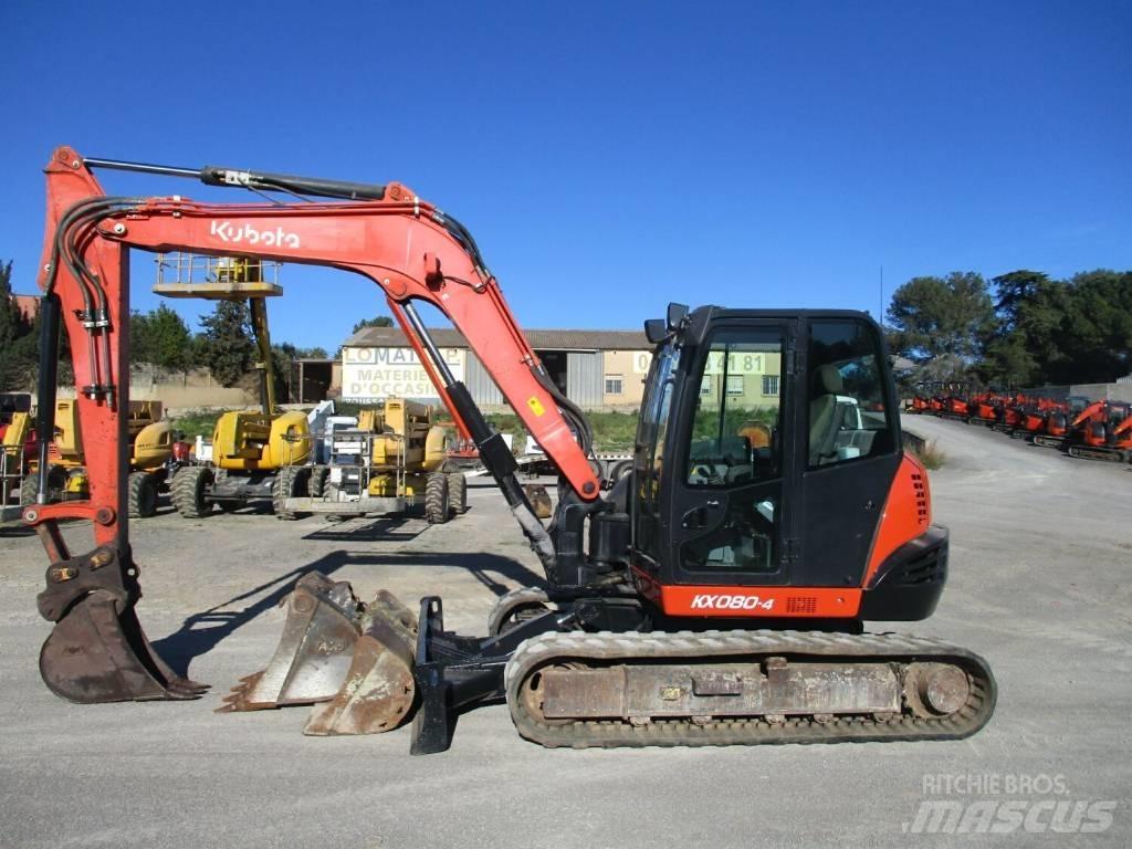 Kubota KX 080-4 Midigraafmachines 7t - 12t